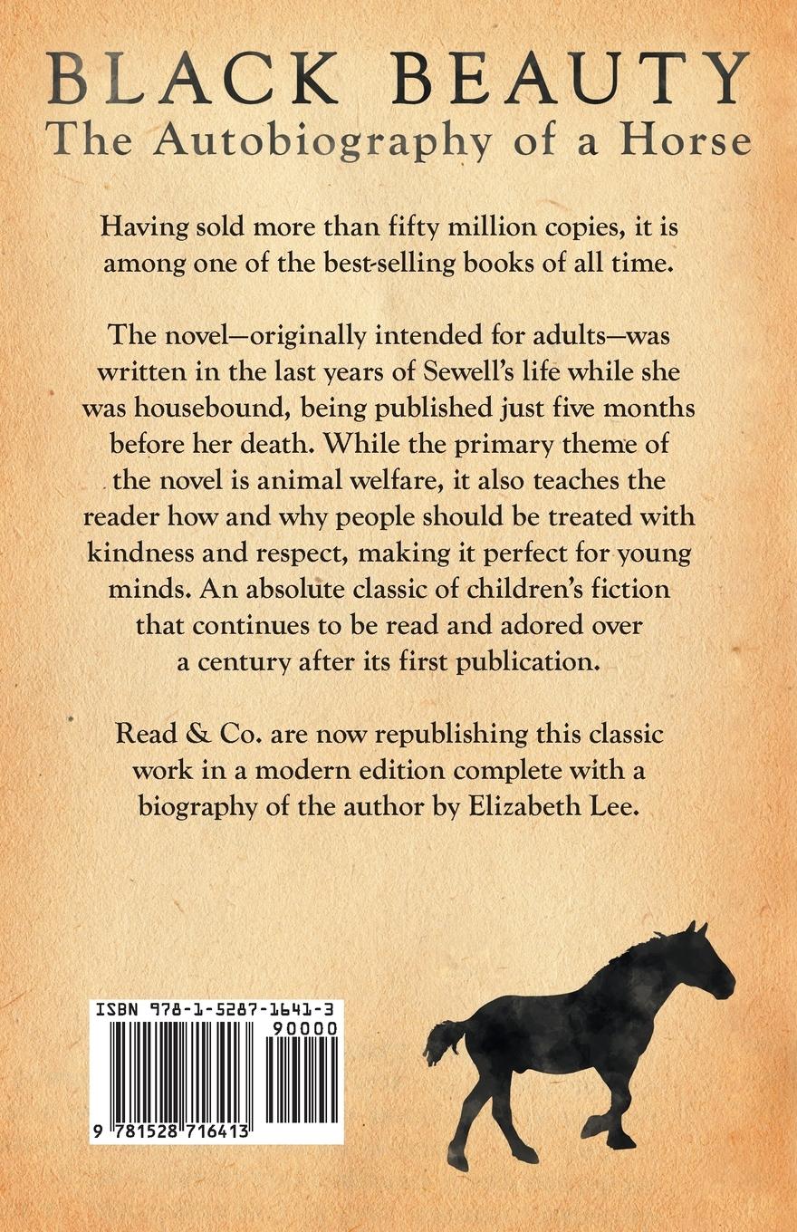 Rückseitencover Black Beauty - The Autobiography of a Horse;With a Biography by Elizabeth Lee