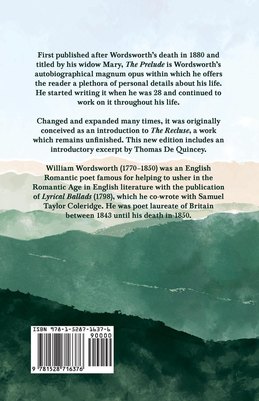 Rückseitencover The Prelude - An Autobiographical Poem