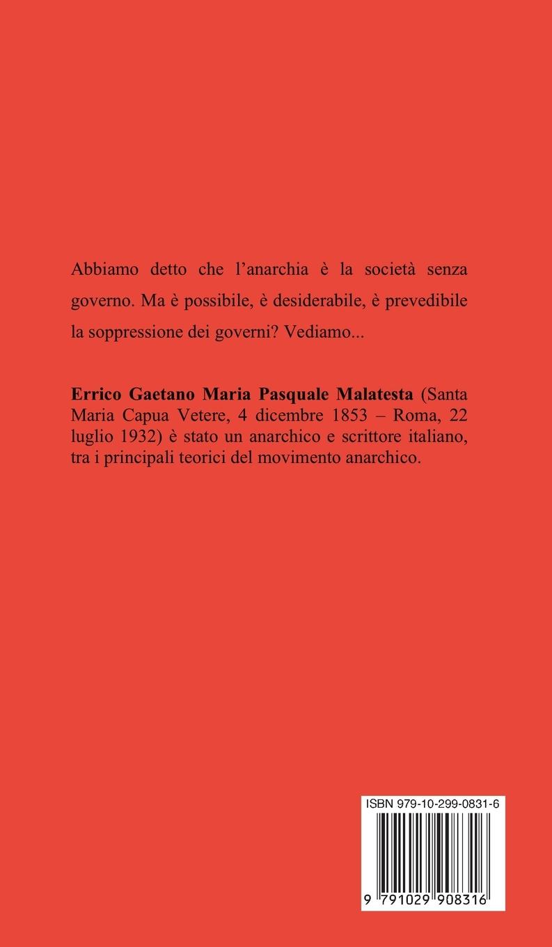 Rückseitencover l'Anarchia