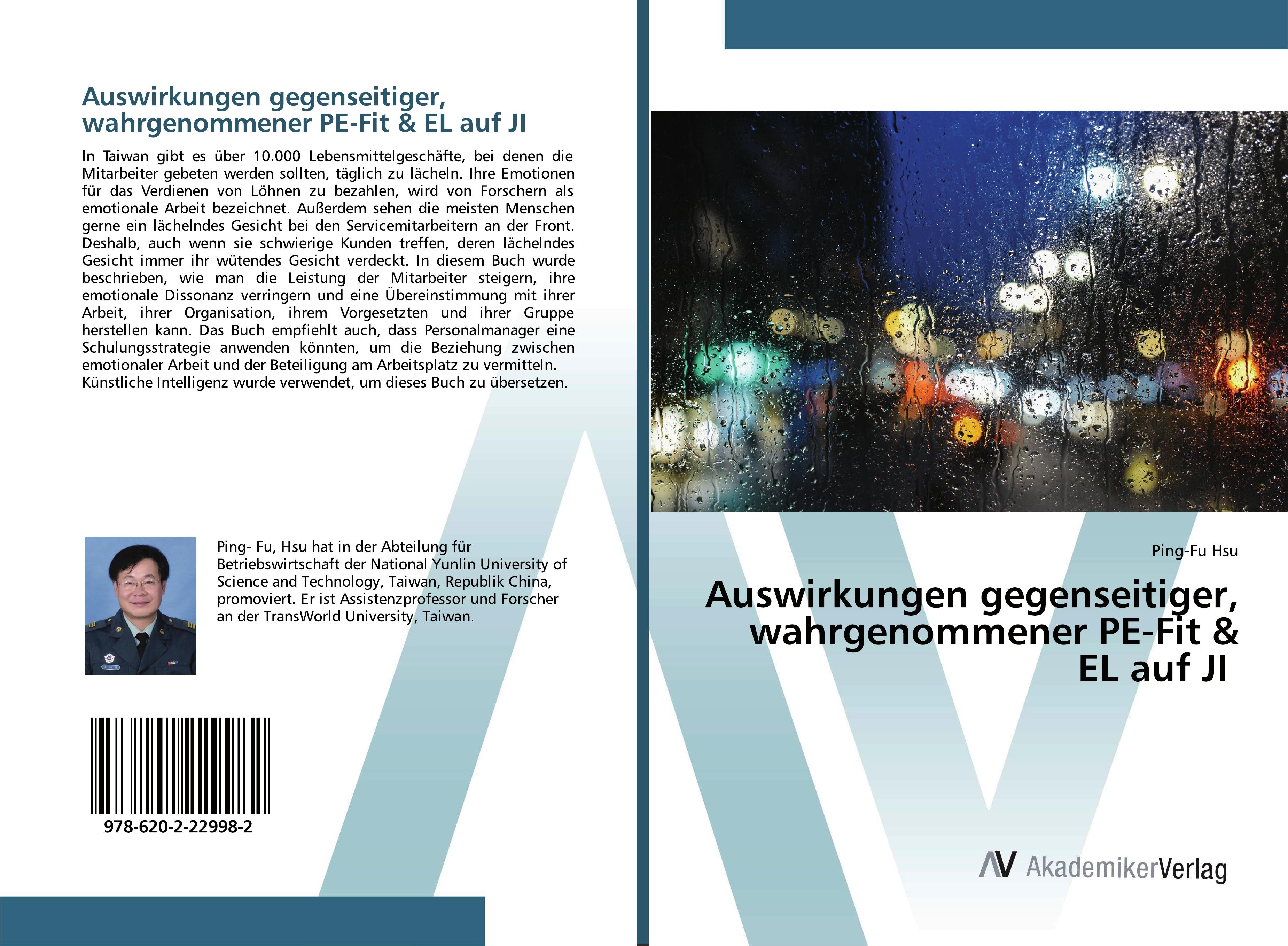 Vorderes Coverbild Auswirkungen gegenseitiger, wahrgenommener PE-Fit & EL auf JI