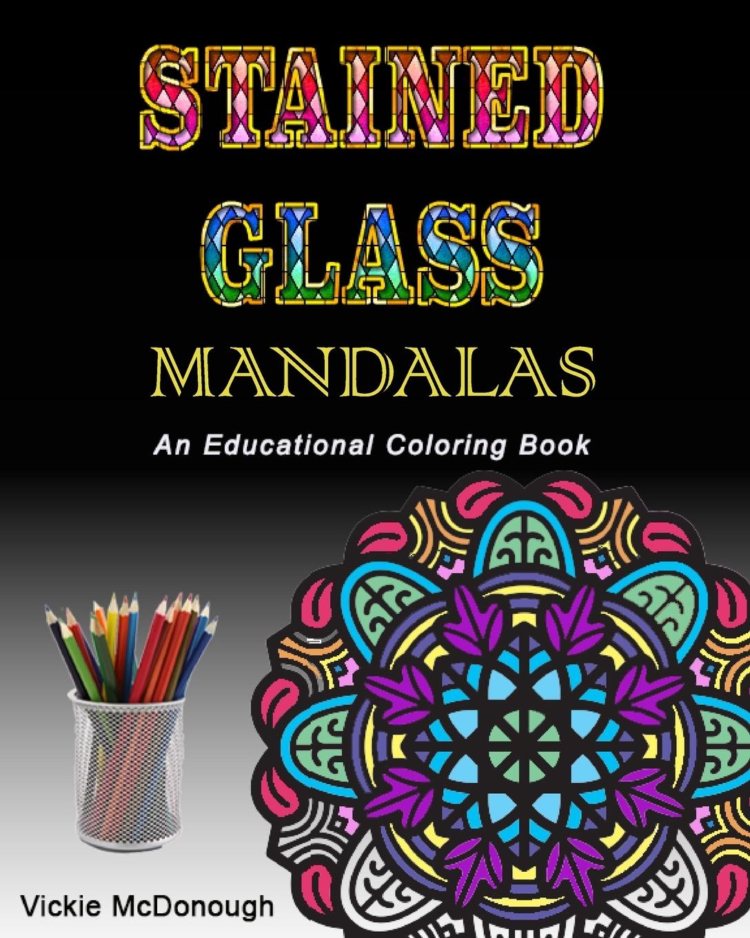 Vorderes Coverbild Stained Glass Mandalas