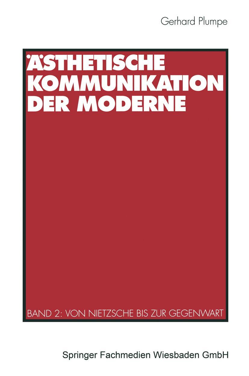 Vorderes Coverbild Ästhetische Kommunikation der Moderne