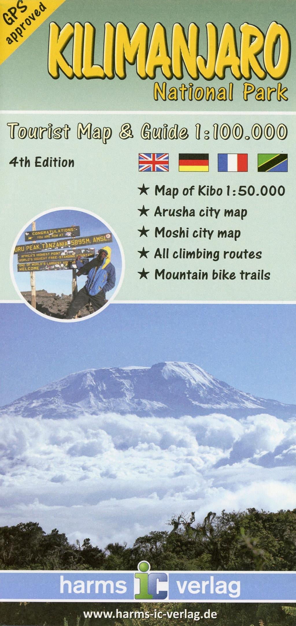 Vorderes Coverbild Kilimanjaro National Park Tourist Map & Guide 1 : 100.000
