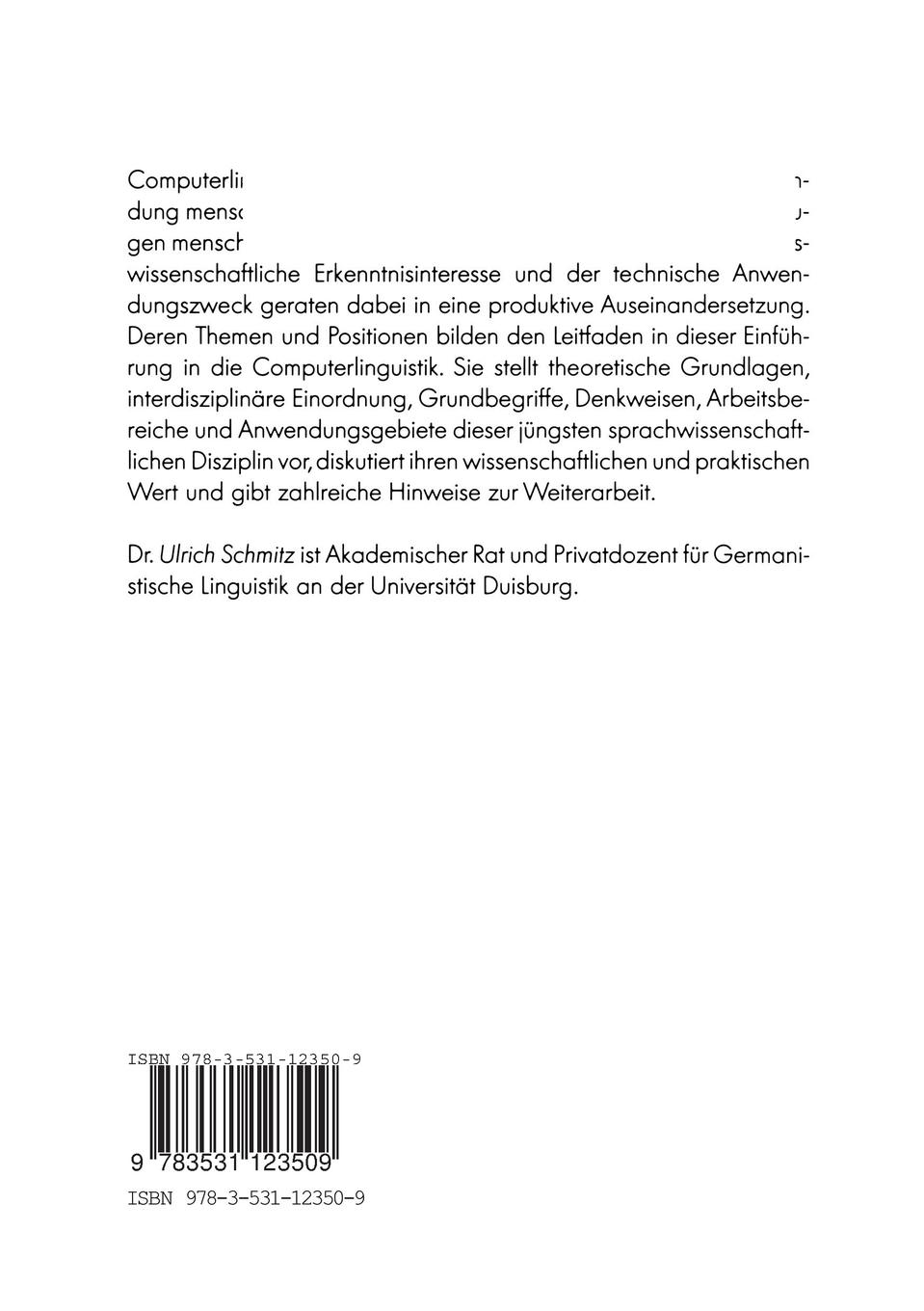Rückseitencover Computerlinguistik