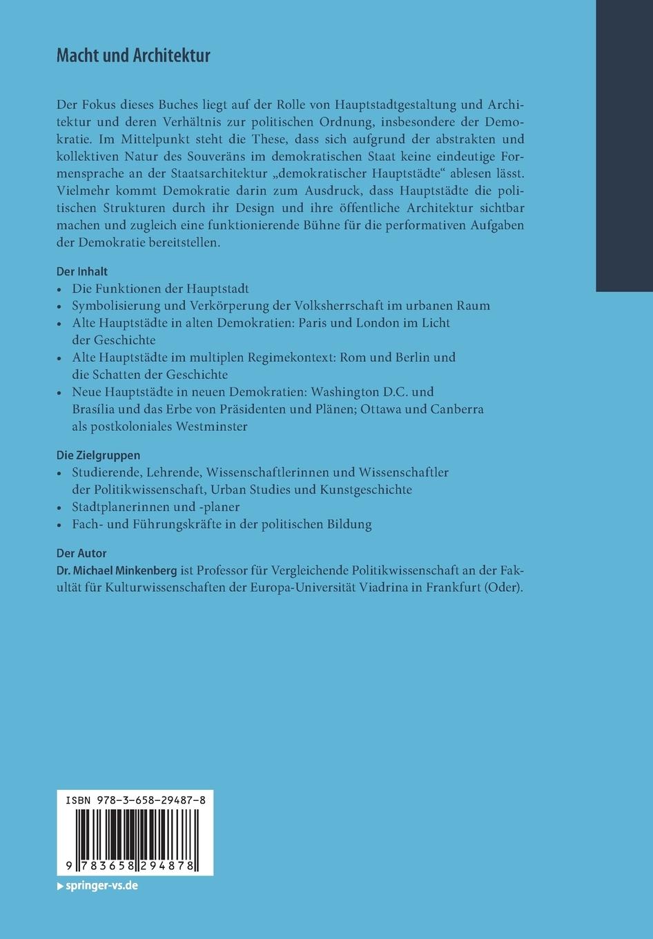 Rückseitencover Macht und Architektur