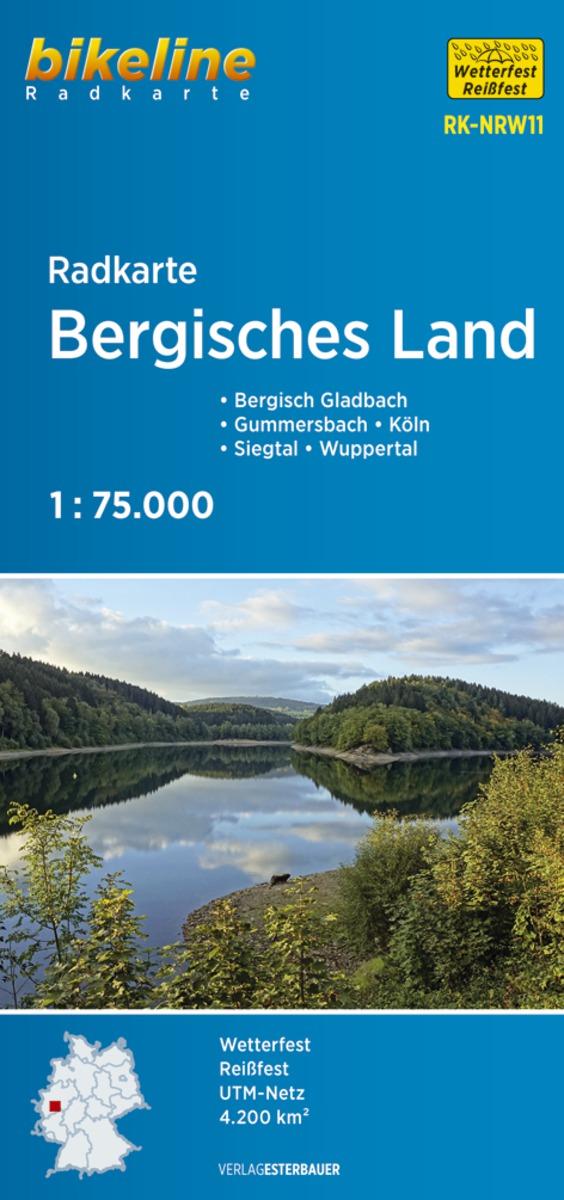 Vorderes Coverbild Radkarte Bergisches Land (RK-NRW11)