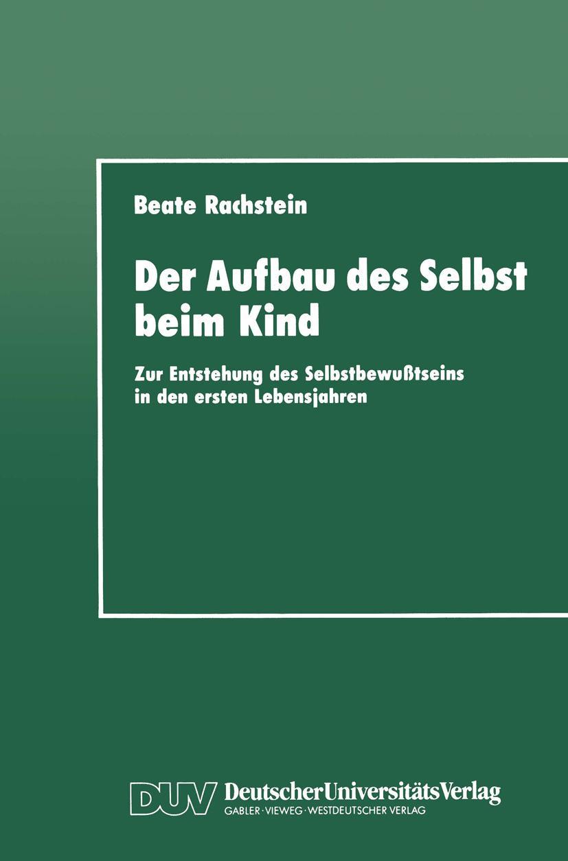 Vorderes Coverbild Der Aufbau des Selbst beim Kind