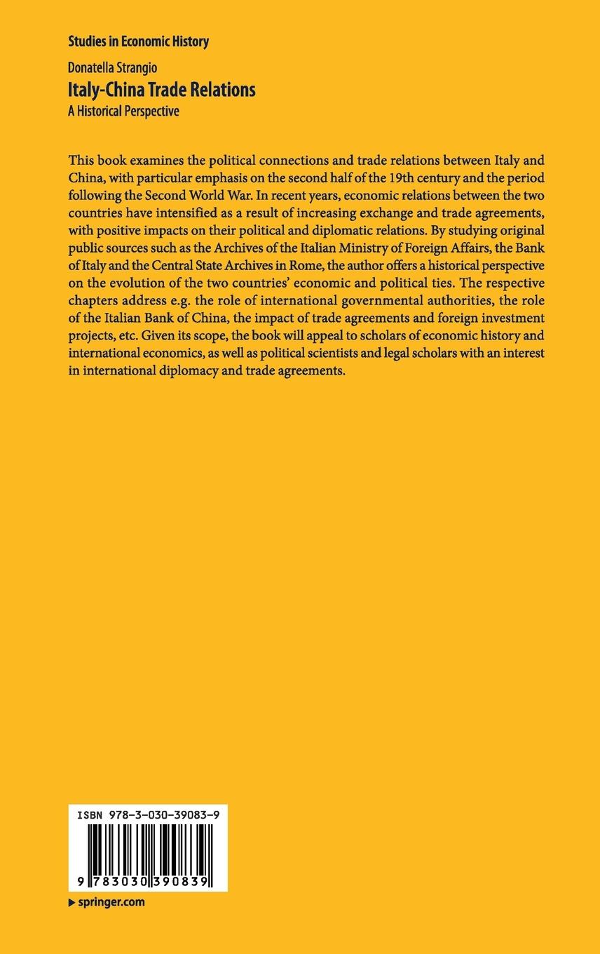 Rückseitencover Italy-China Trade Relations