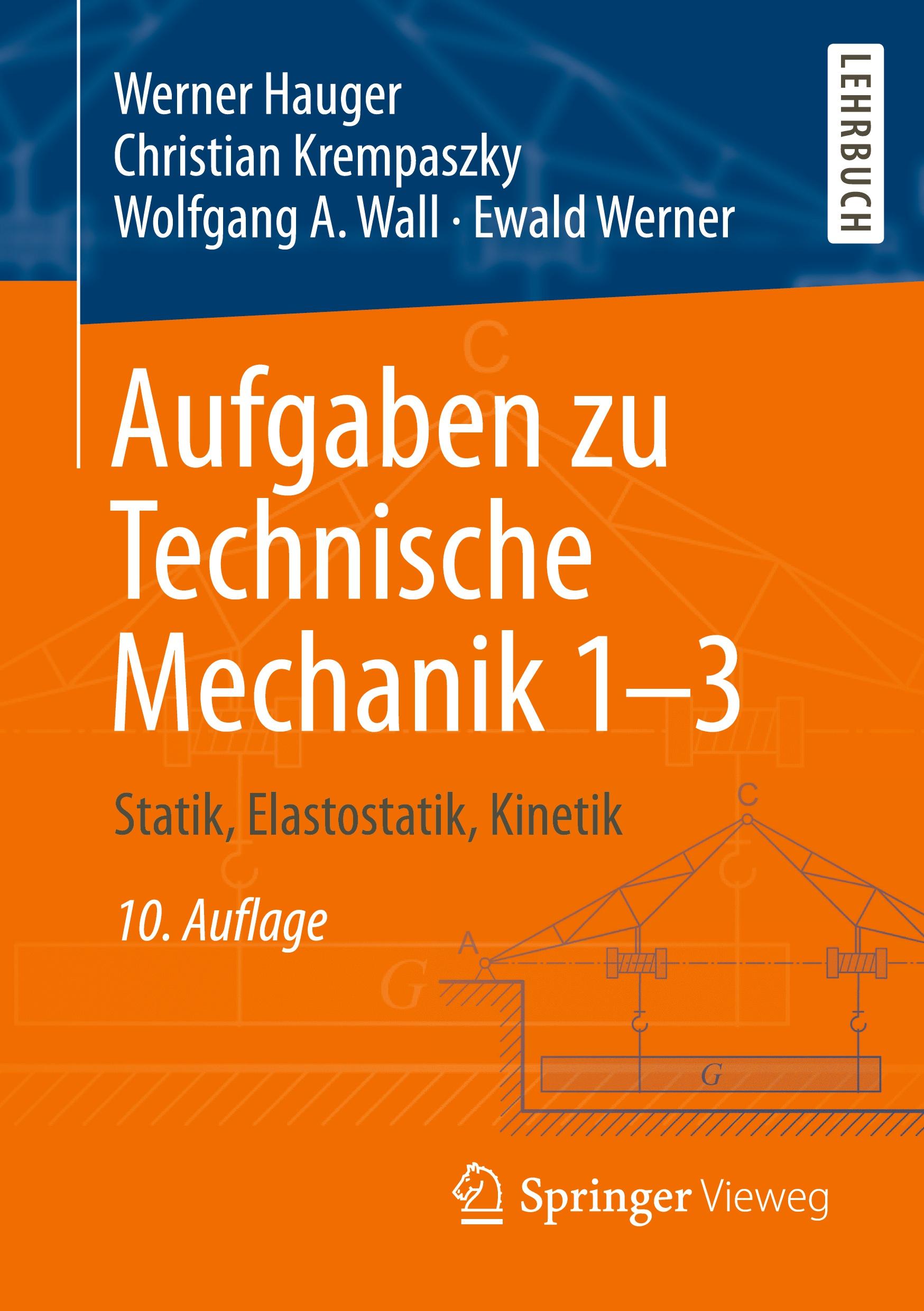 Vorderes Coverbild Aufgaben zu Technische Mechanik 1-3