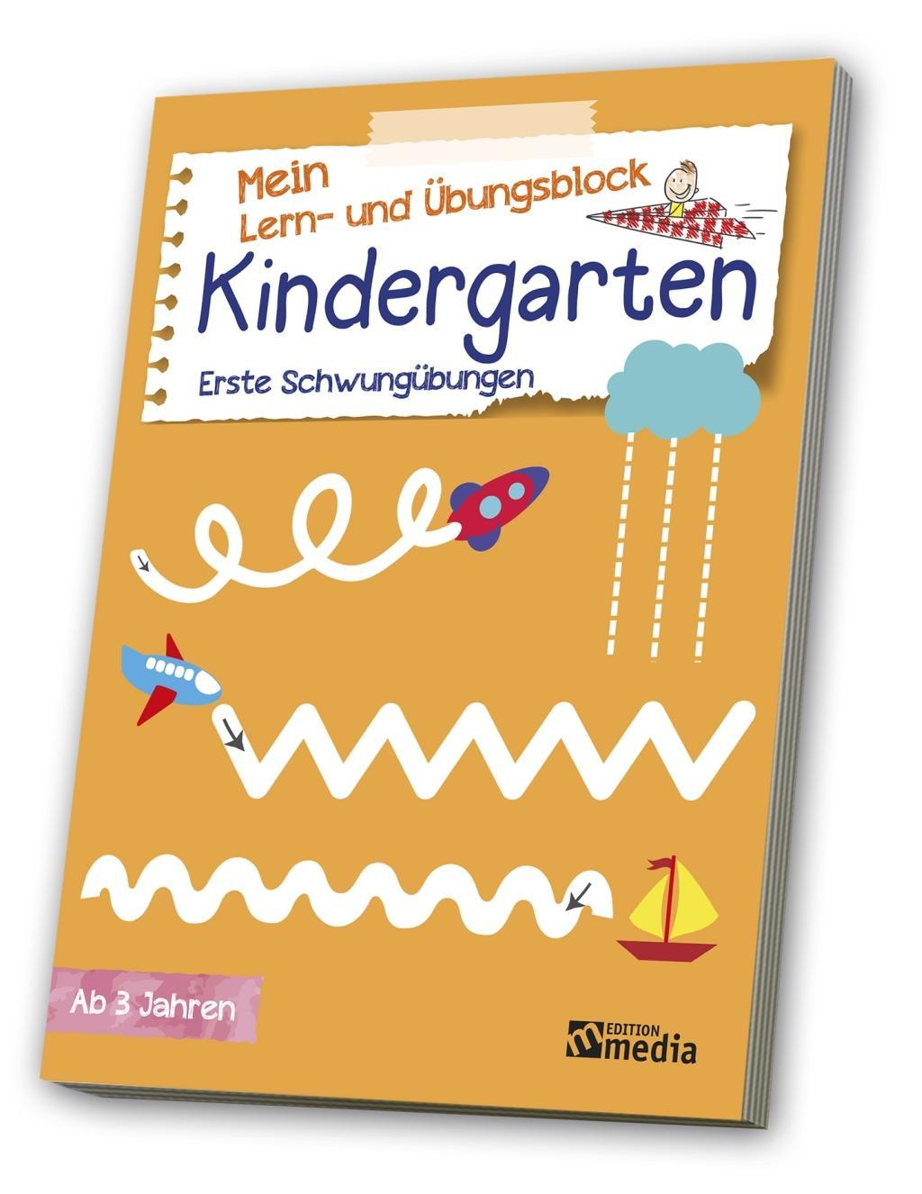 Vorderes Coverbild Mein Lern- & Übungsblock<BR>Kindergarten: Erste Schwungübungen