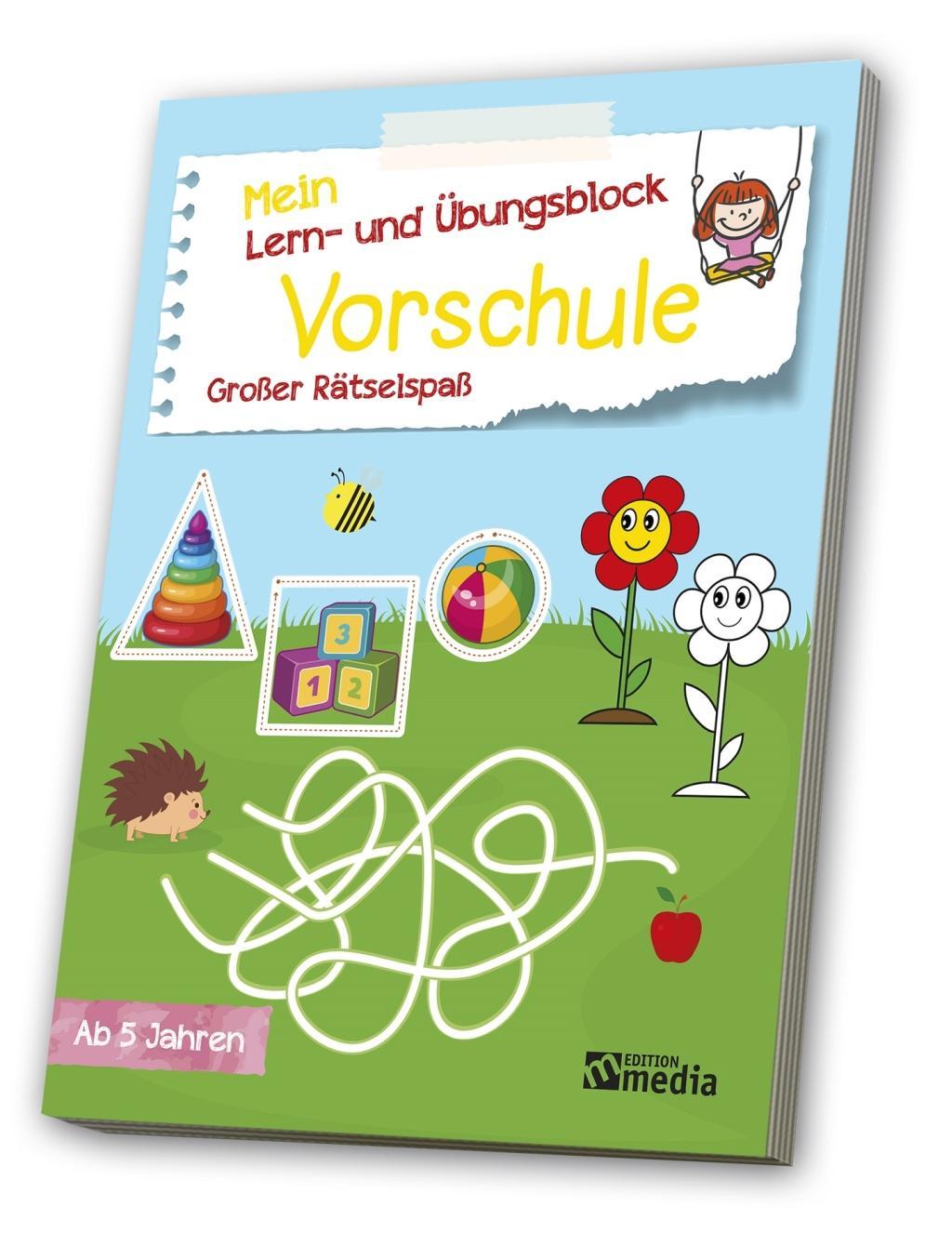 Vorderes Coverbild Mein Lern- & Übungsblock<BR>Vorschule: Großer Rätselspaß