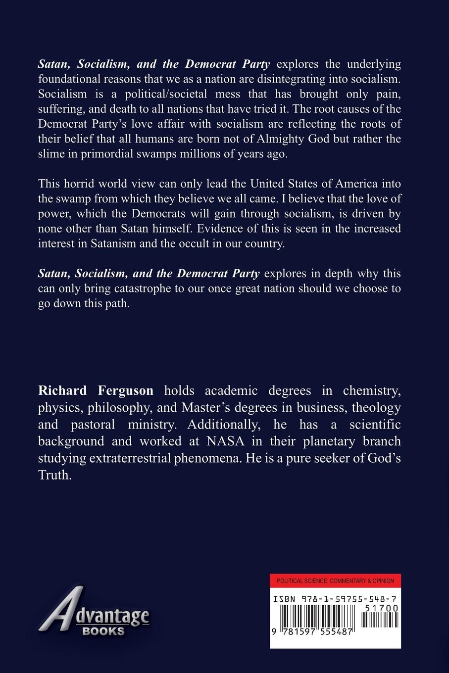 Rückseitencover Satan, Socialism and the Democrat Party