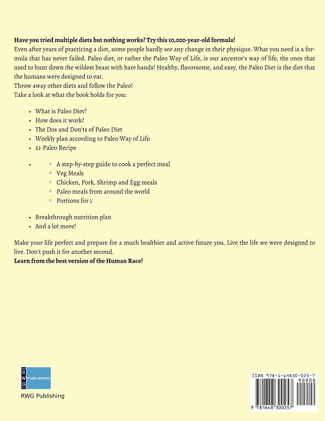 Rückseitencover The Paleo Diet Book