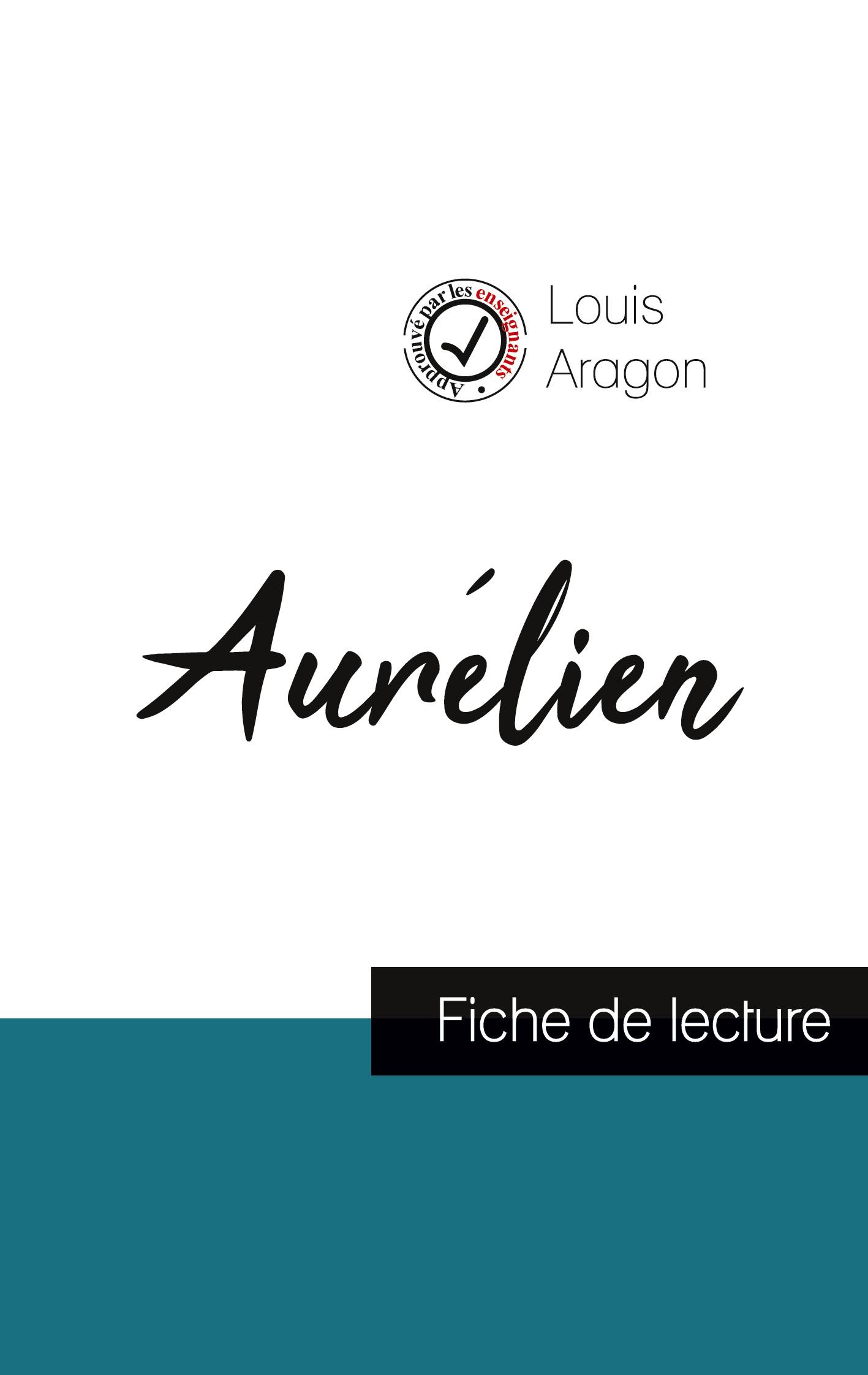 Vorderes Coverbild Aurélien de Louis Aragon (fiche de lecture et analyse complète de l'oeuvre)