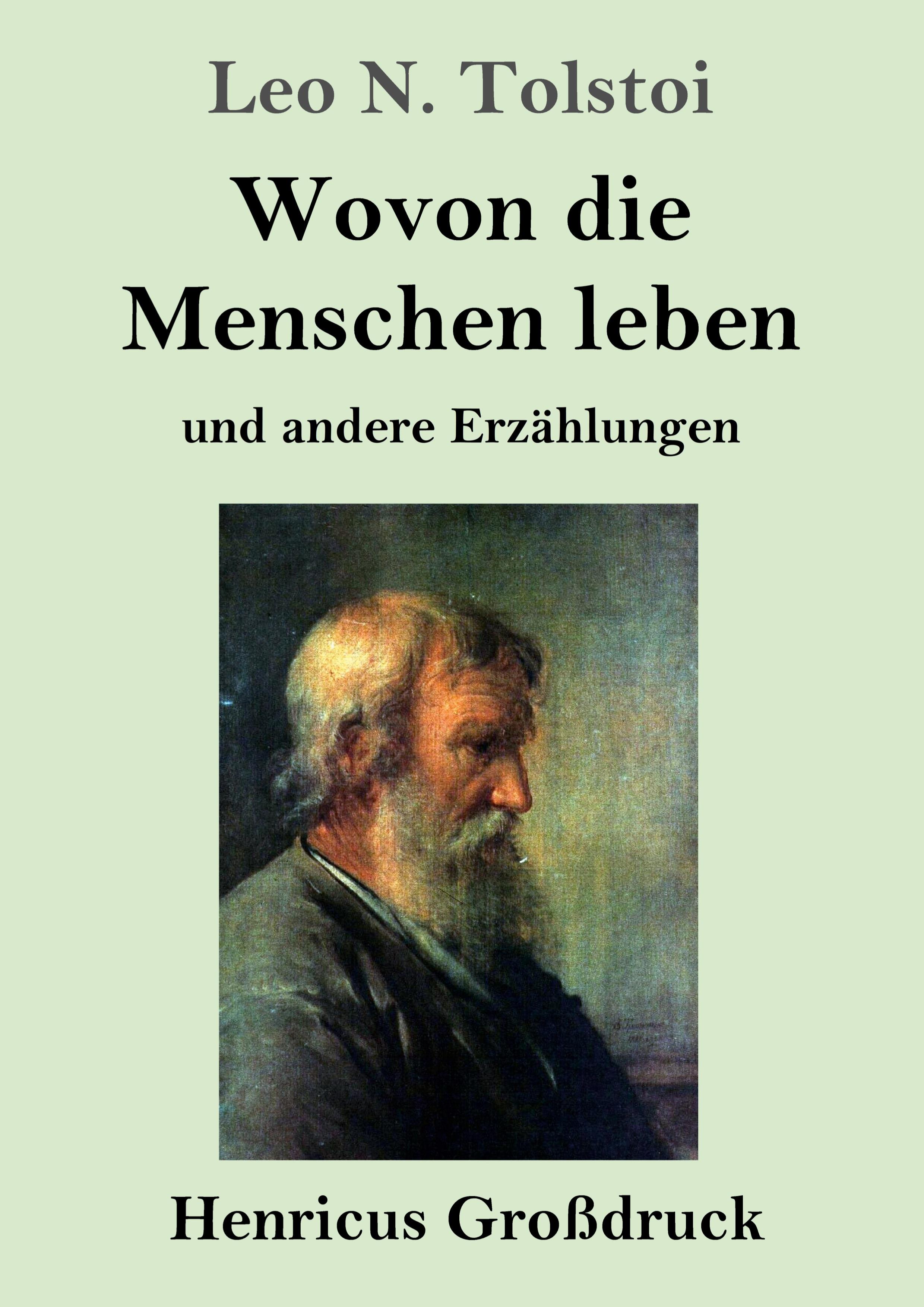 Vorderes Coverbild Wovon die Menschen leben (Großdruck)