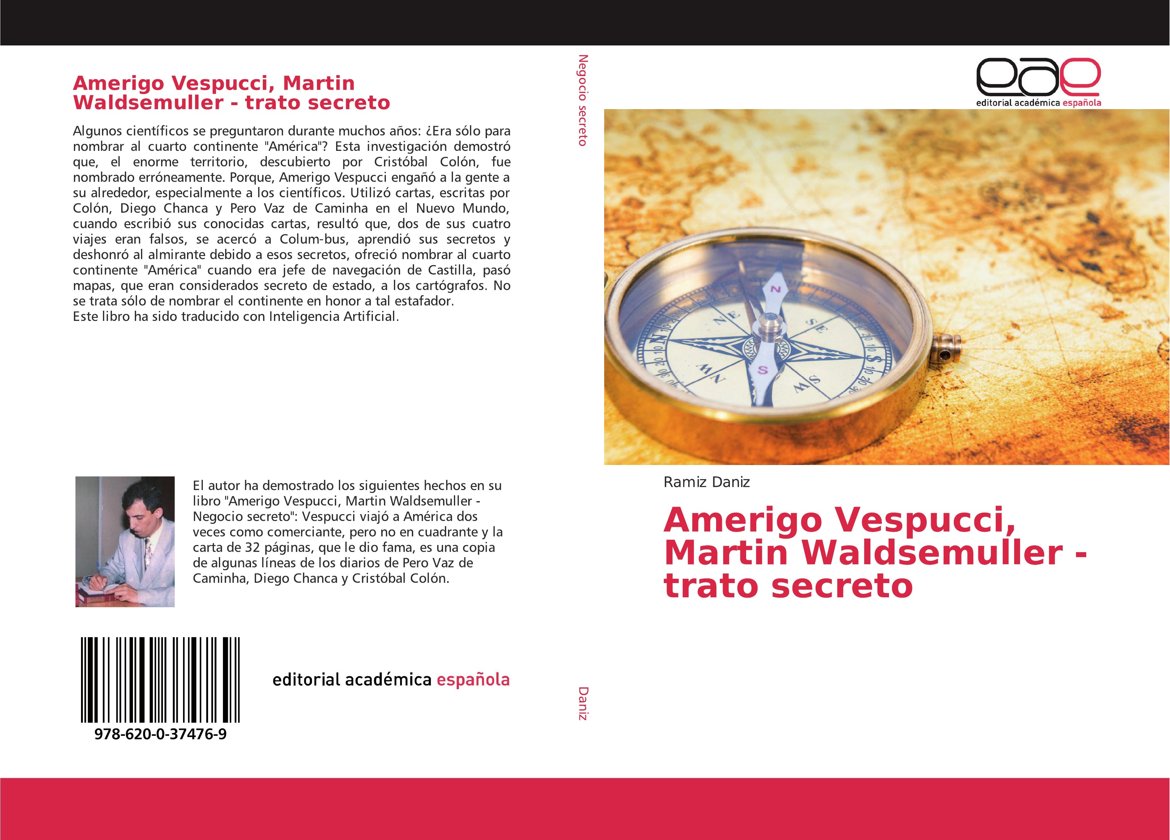 Vorderes Coverbild Amerigo Vespucci, Martin Waldsemuller - trato secreto