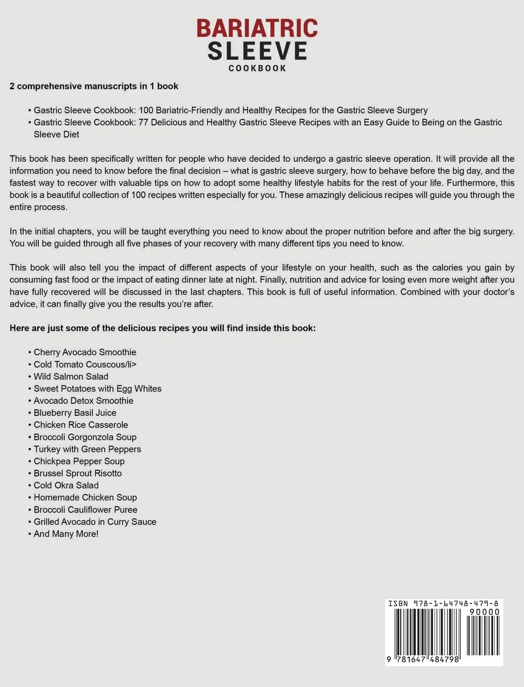Rückseitencover Bariatric Sleeve Cookbook