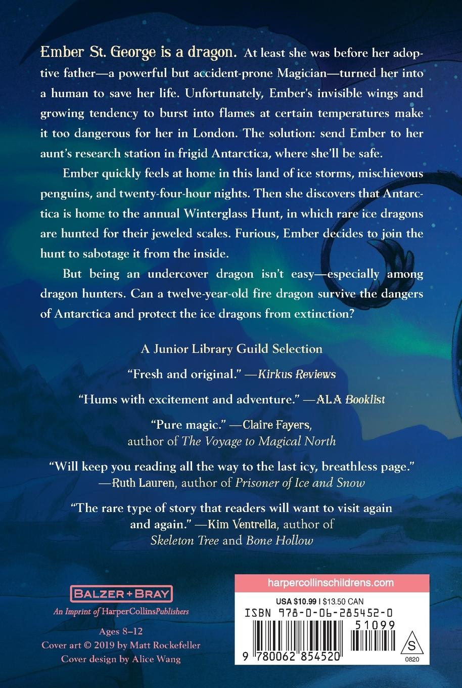 Rückseitencover Ember and the Ice Dragons