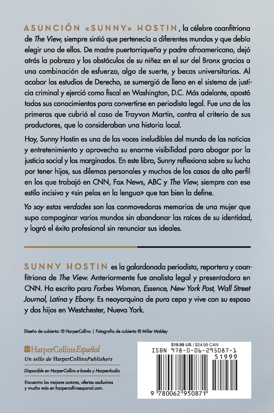 Rückseitencover I Am These Truths \ Yo Soy Estas Verdades