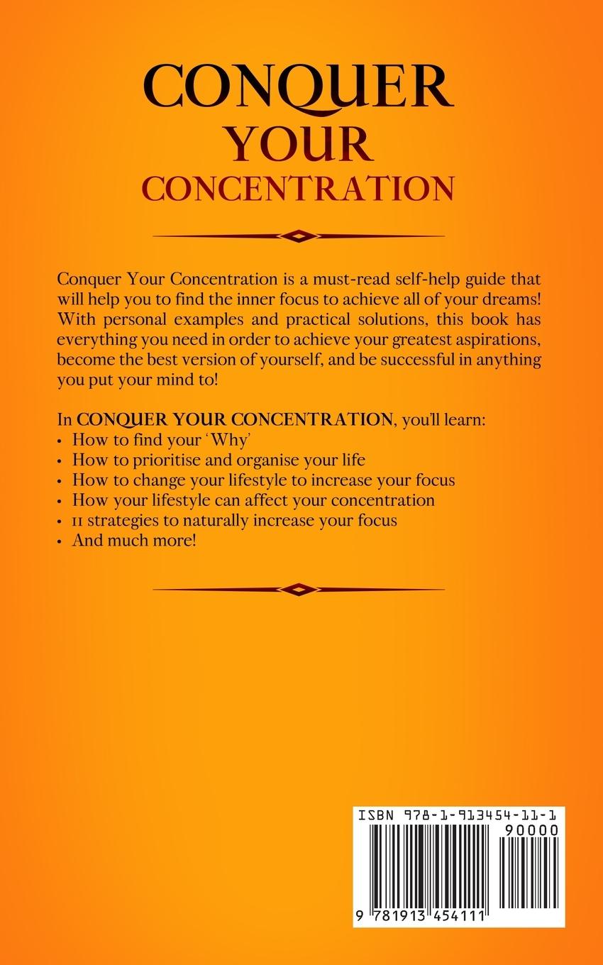 Rückseitencover Conquer your Concentration