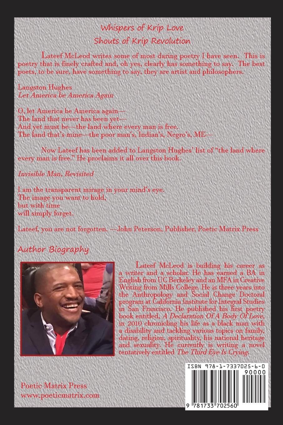 Rückseitencover Whispers of Krip Love Shouts of Krip Revolution