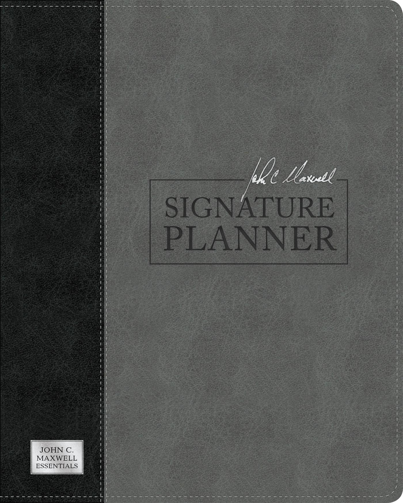 Vorderes Coverbild John C. Maxwell Signature Planner (Gray/Black Leatherluxe(r))