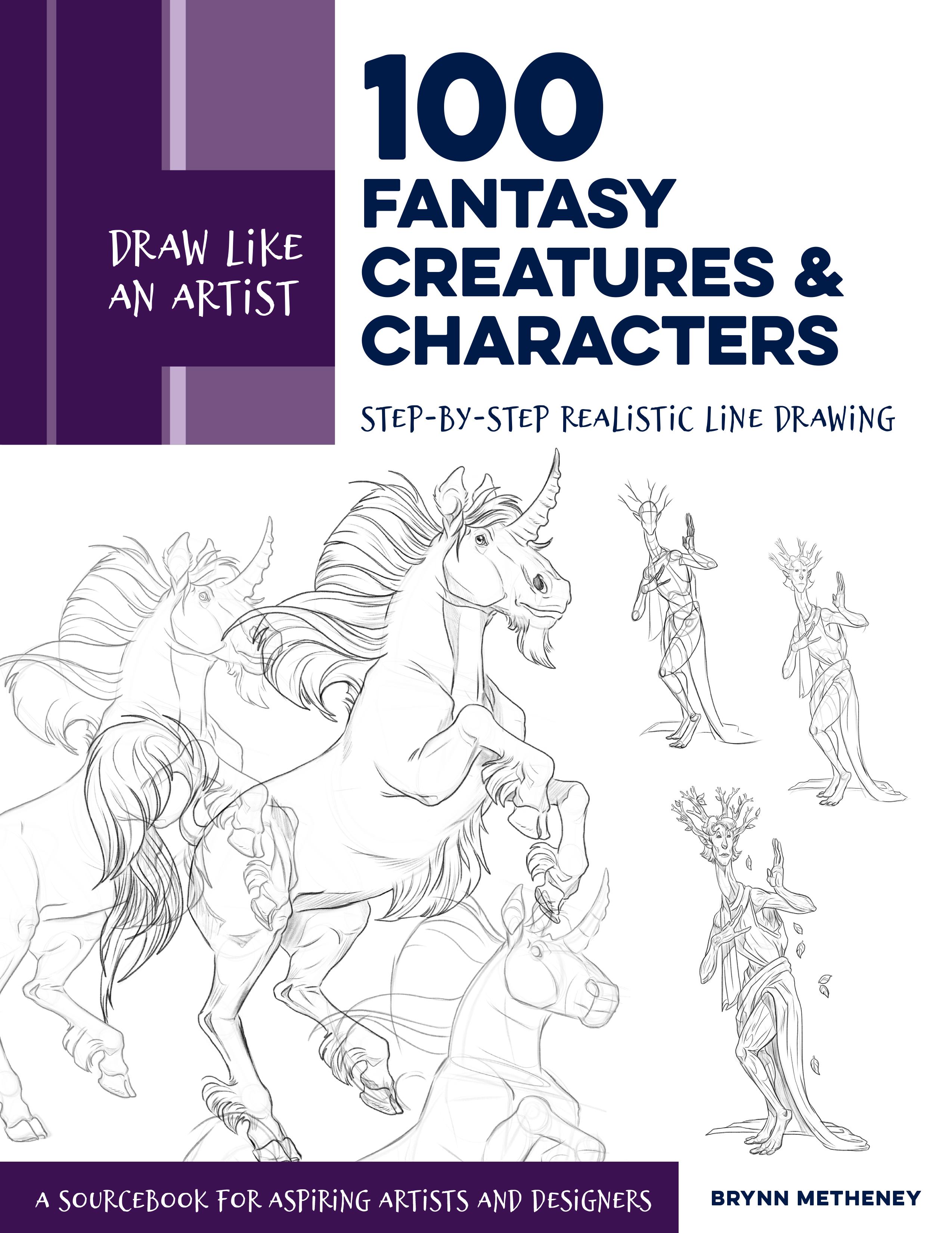 Vorderes Coverbild Draw Like an Artist: 100 Fantasy Creatures and Characters