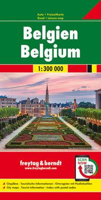 Vorderes Coverbild Belgien, Autokarte 1:300.000
