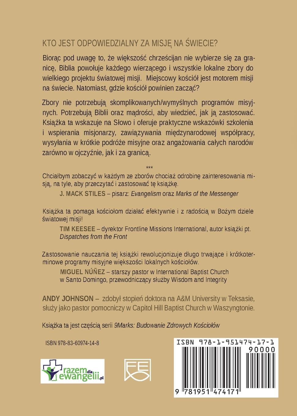 Rückseitencover Misja (Missions) (Polish)