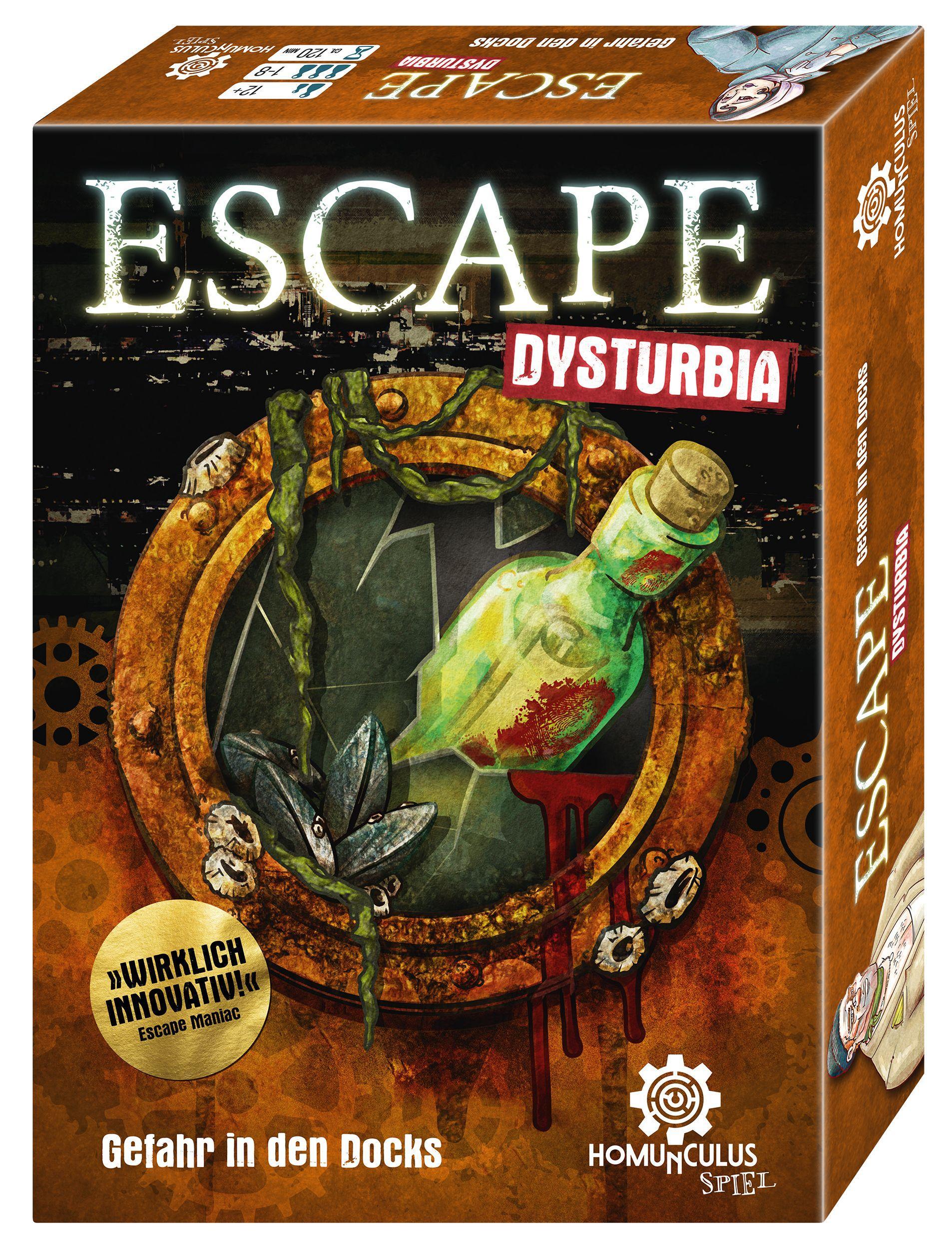 Vorderes Coverbild ESCAPE Dysturbia. Gefahr in den Docks