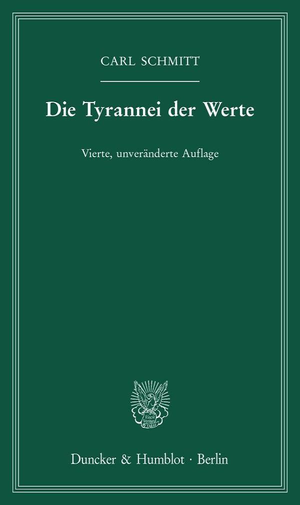 Vorderes Coverbild Die Tyrannei der Werte.