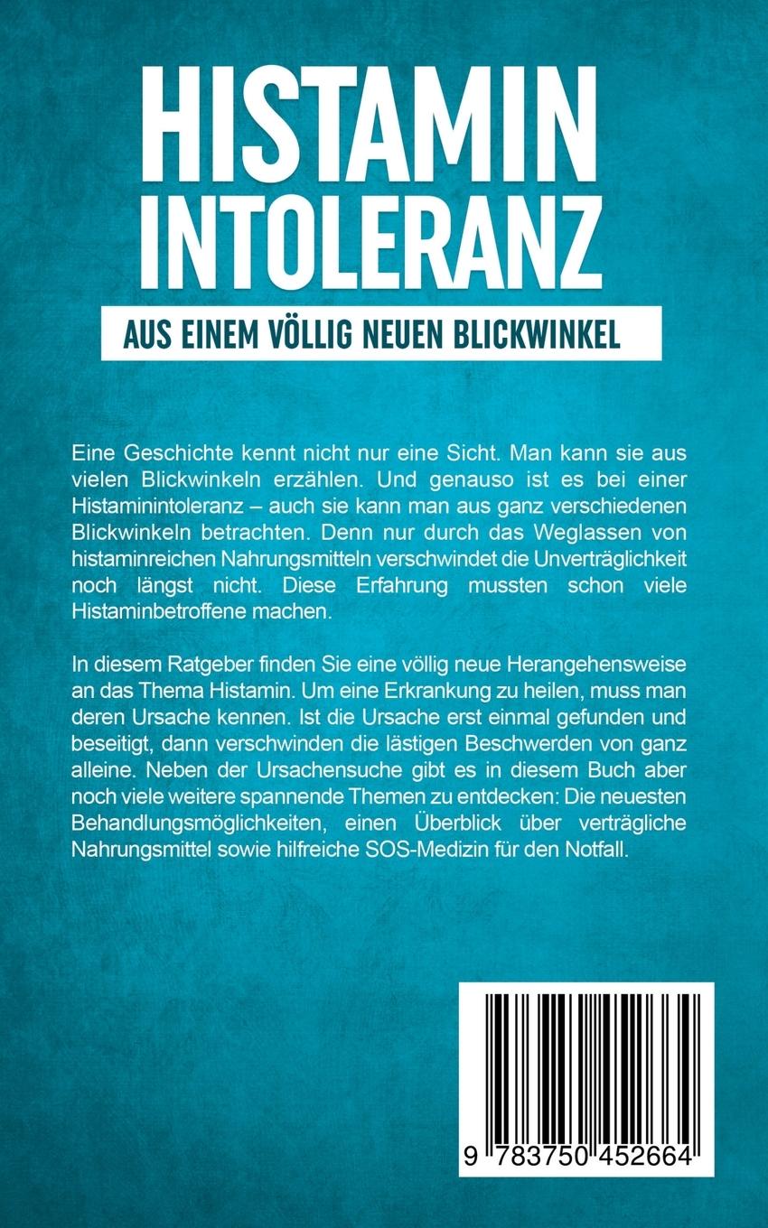Rückseitencover Histaminintoleranz aus einem völlig neuen Blickwinkel