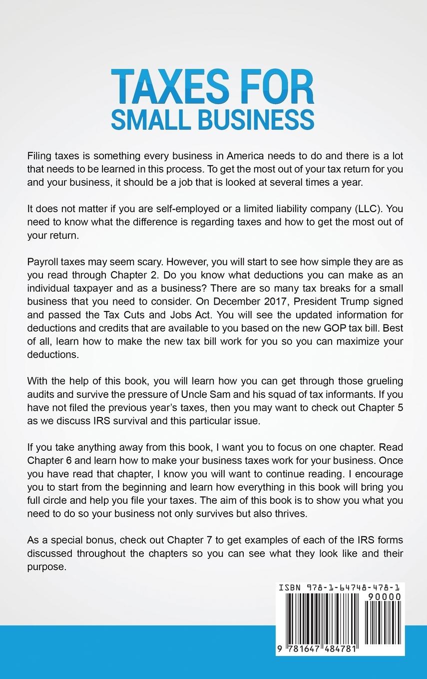 Rückseitencover Taxes for Small Business