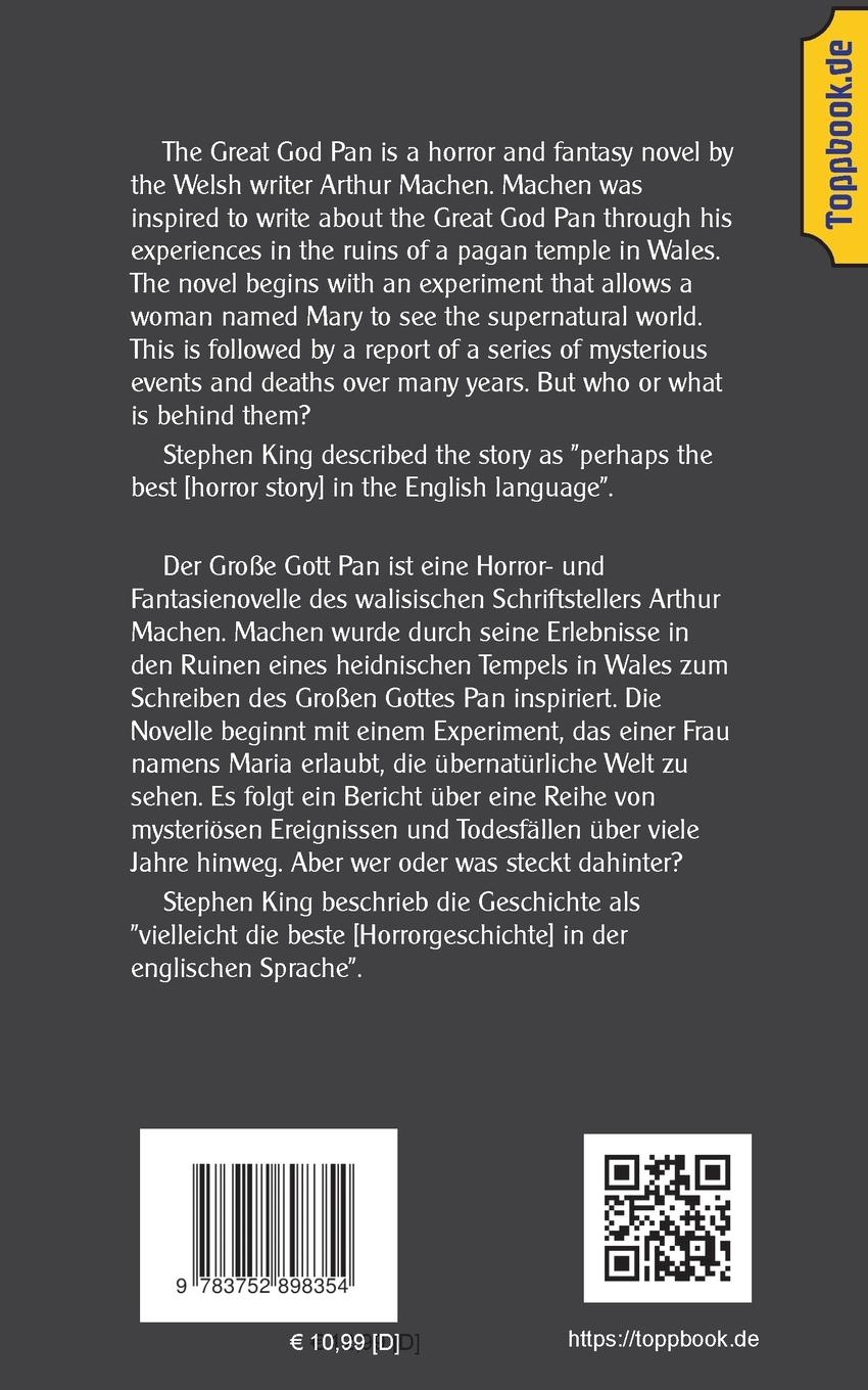 Rückseitencover The great god Pan / Der große Gott Pan