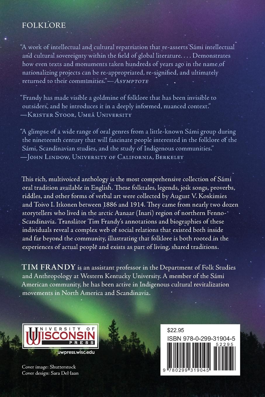Rückseitencover Inari Sami Folklore