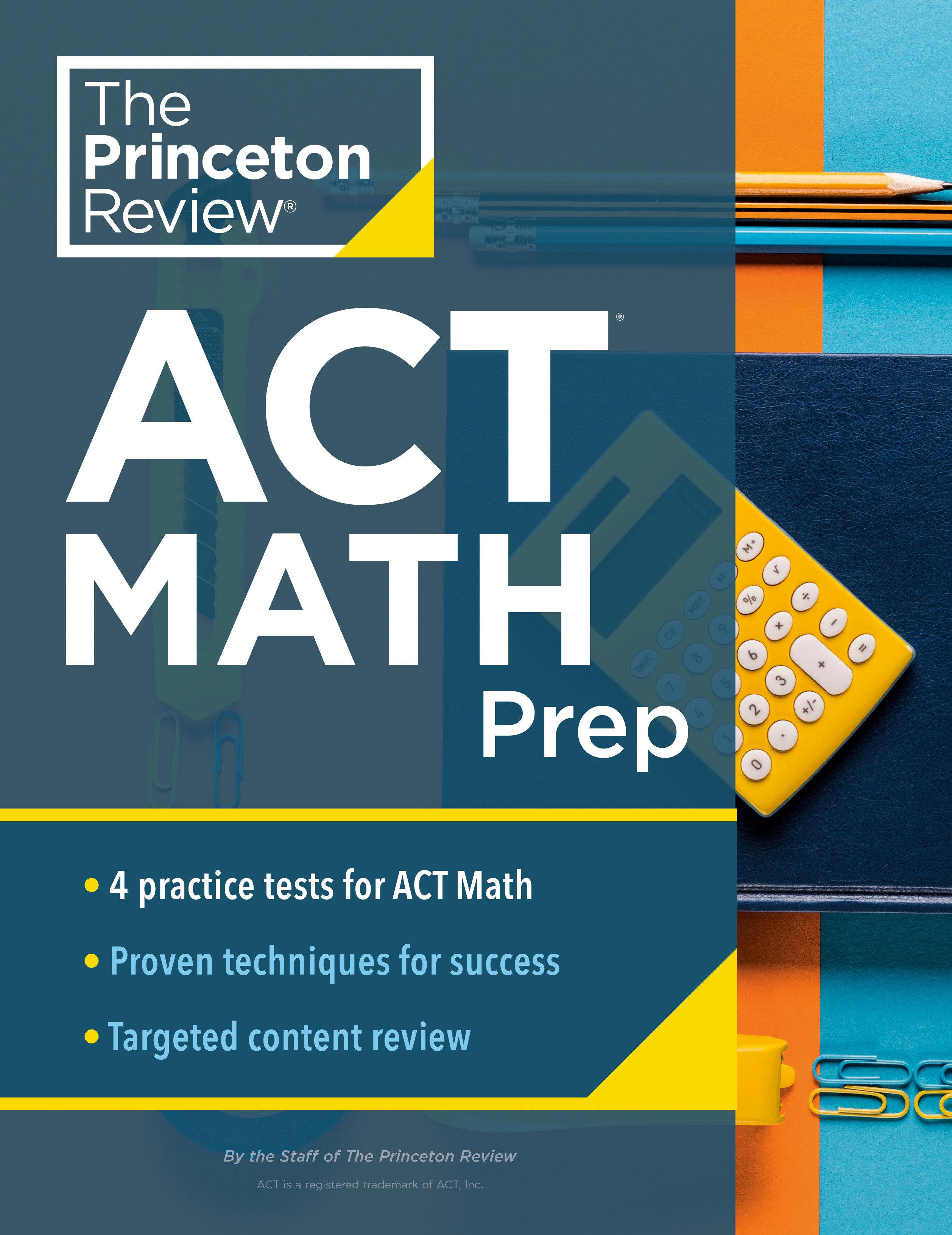 Vorderes Coverbild Princeton Review ACT Math Prep
