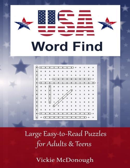 Vorderes Coverbild USA Word Find