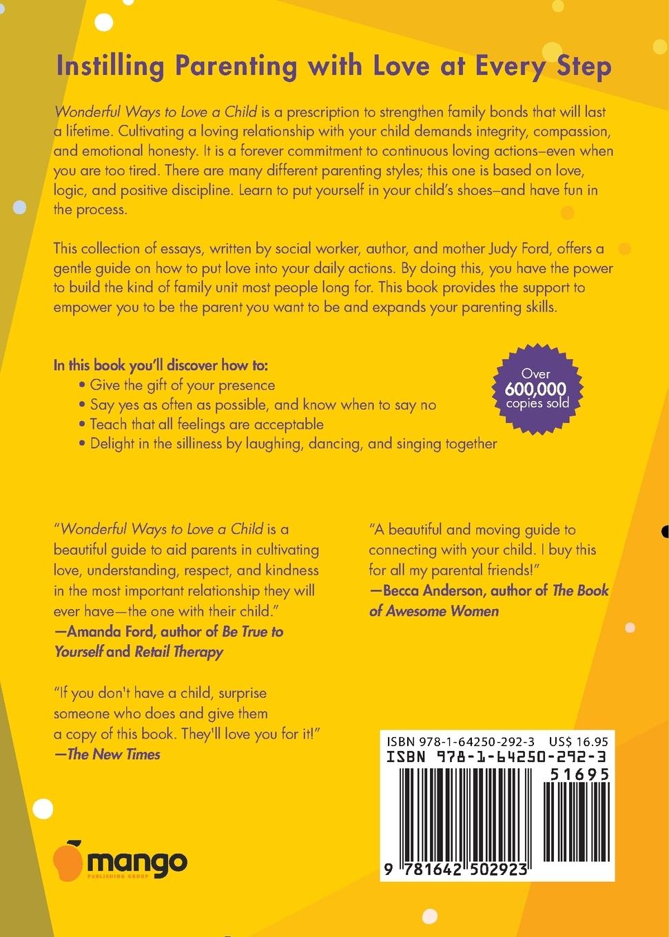 Rückseitencover Wonderful Ways to Love a Child