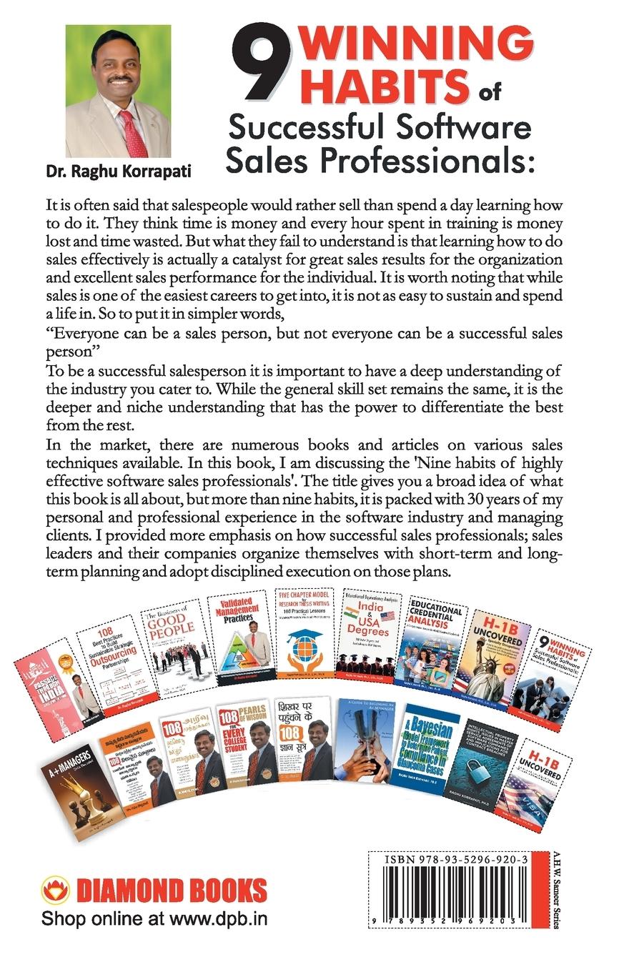 Rückseitencover 9 Winning Habits of Successful Software Sales Professionals