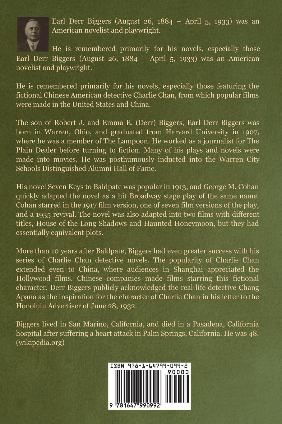 Rückseitencover Seven Keys to Baldpate