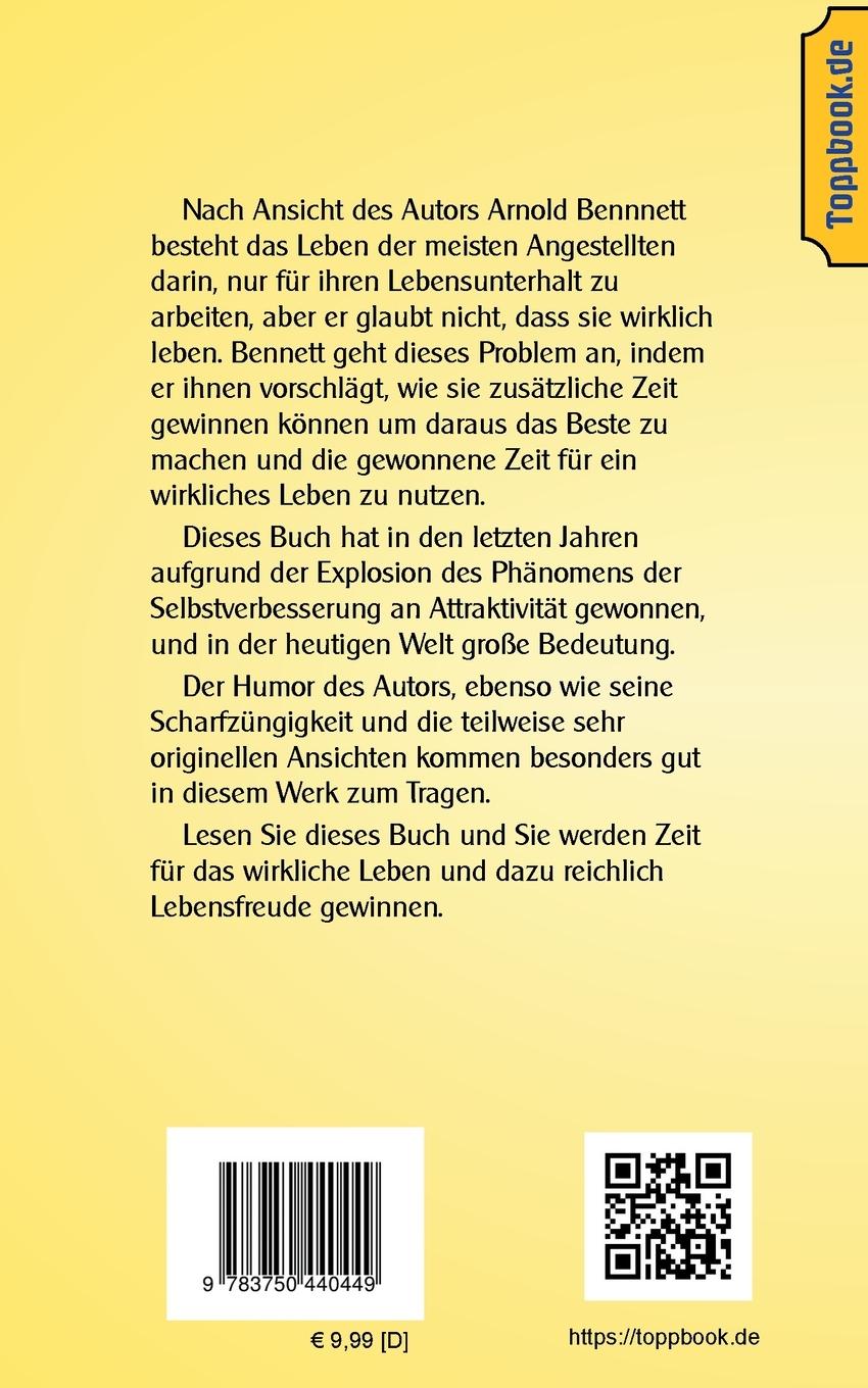 Rückseitencover Wie man seinen 24Std-Tag organisiert