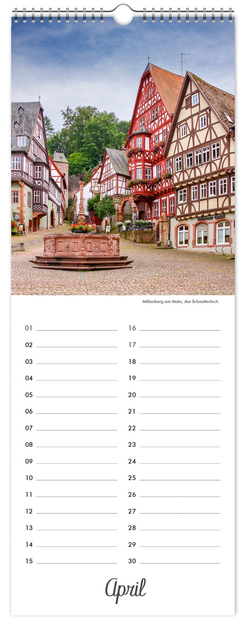 Beispielinhalt (Bild) Kalender Geburtstagskalender Deutschland
