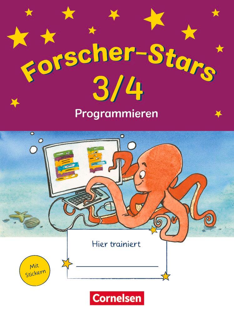 Vorderes Coverbild Forscher-Stars 3./4. Schuljahr. Sachunterricht - Programmieren - Übungsheft mit Lösungen