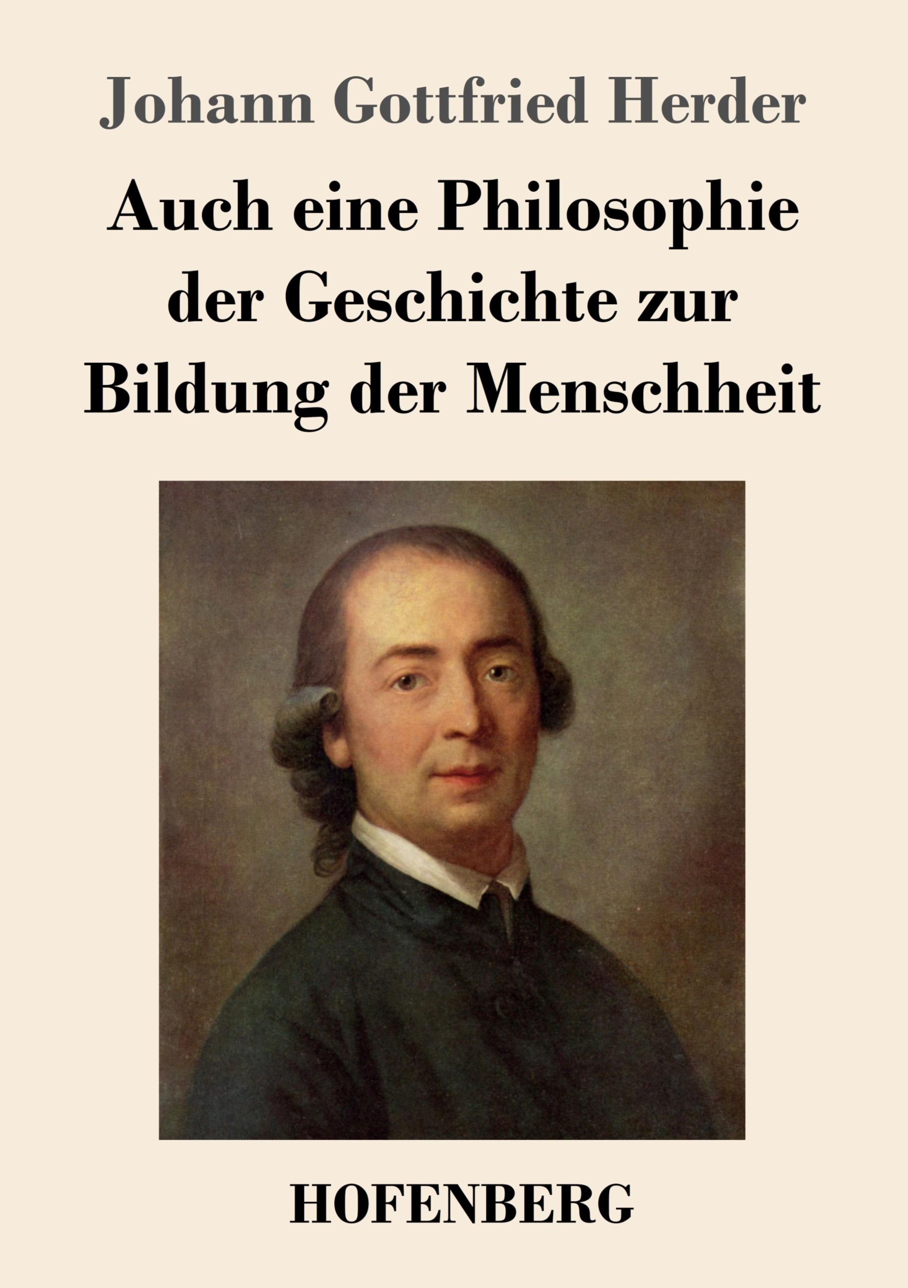 Vorderes Coverbild Auch eine Philosophie der Geschichte zur Bildung der Menschheit