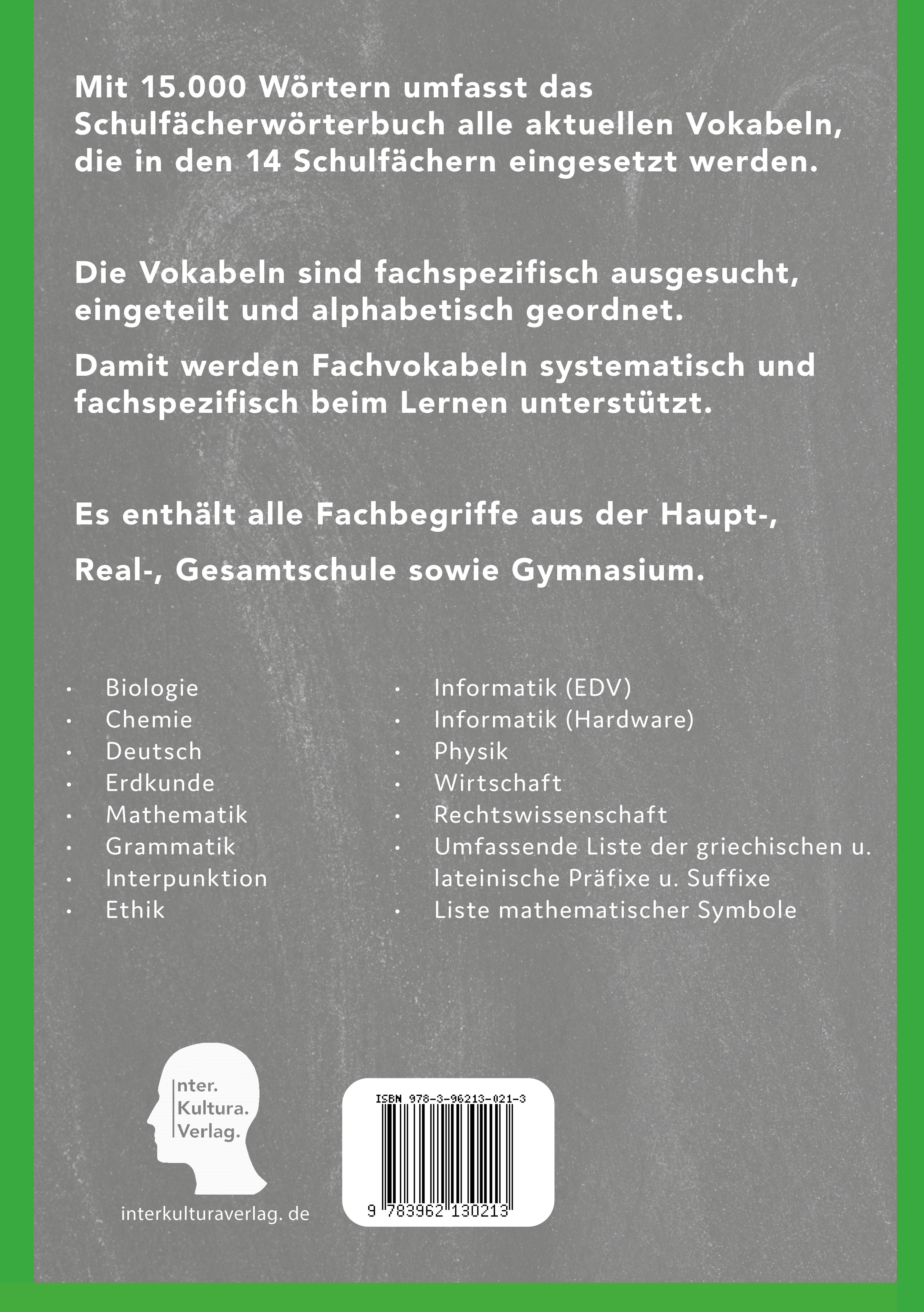 Rückseitencover Schülerwörterbuch Deutsch-Somali