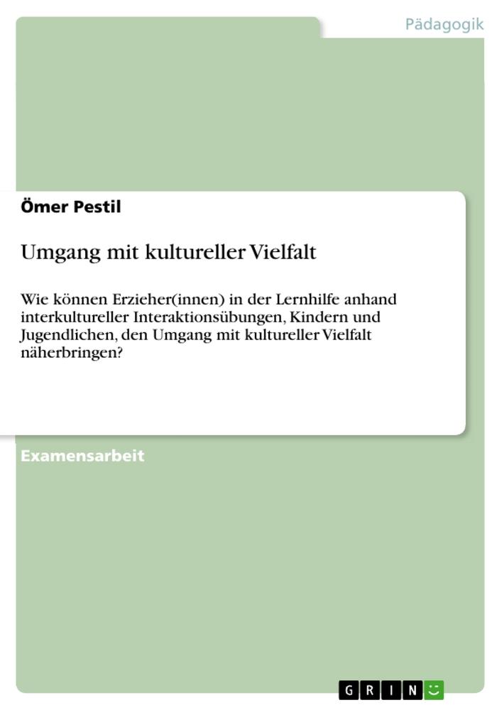 Vorderes Coverbild Umgang mit kultureller Vielfalt