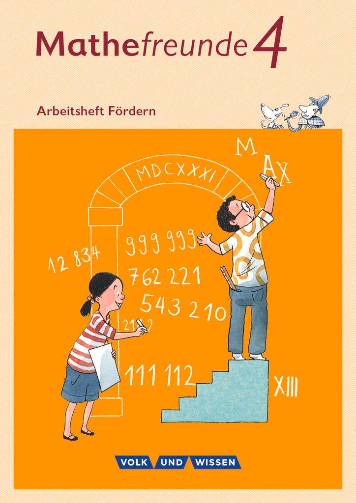 Vorderes Coverbild Mathefreunde 4. Schuljahr - Nord/Süd - Arbeitsheft Fördern