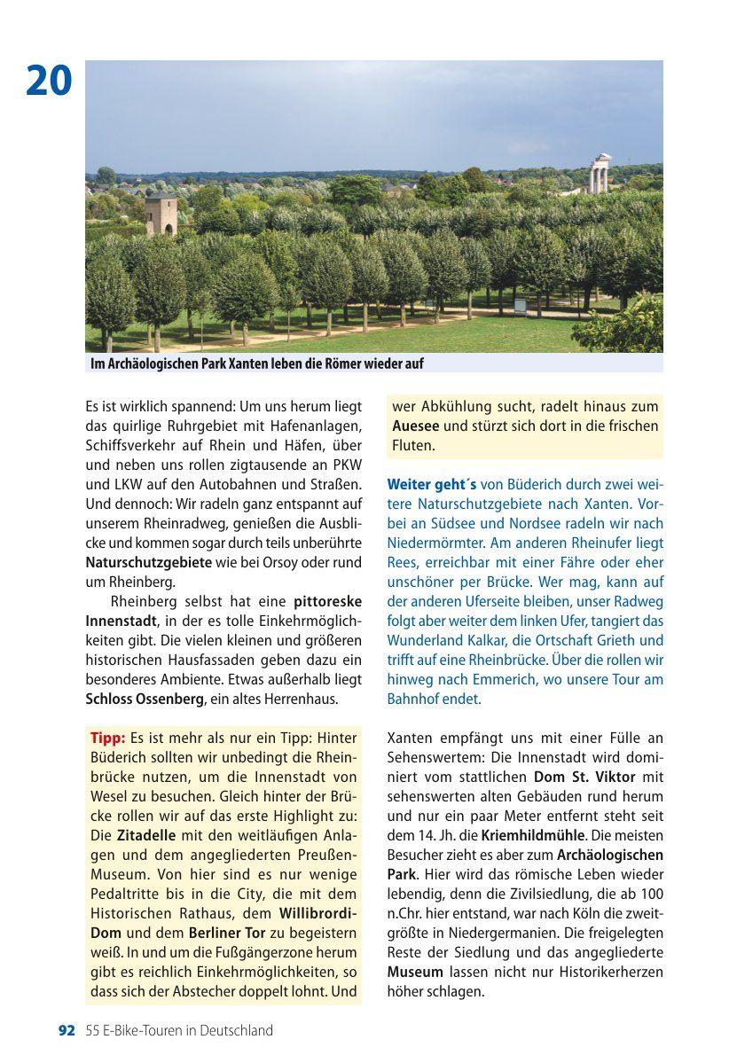 Beispielinhalt (Bild) Die 55 schönsten E-Bike Touren in Deutschland