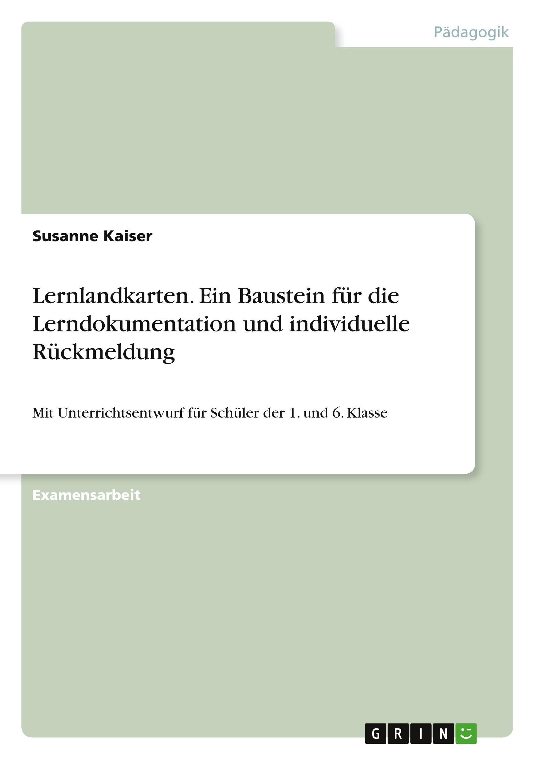 Vorderes Coverbild Lernlandkarten. Ein Baustein für die Lerndokumentation und individuelle Rückmeldung