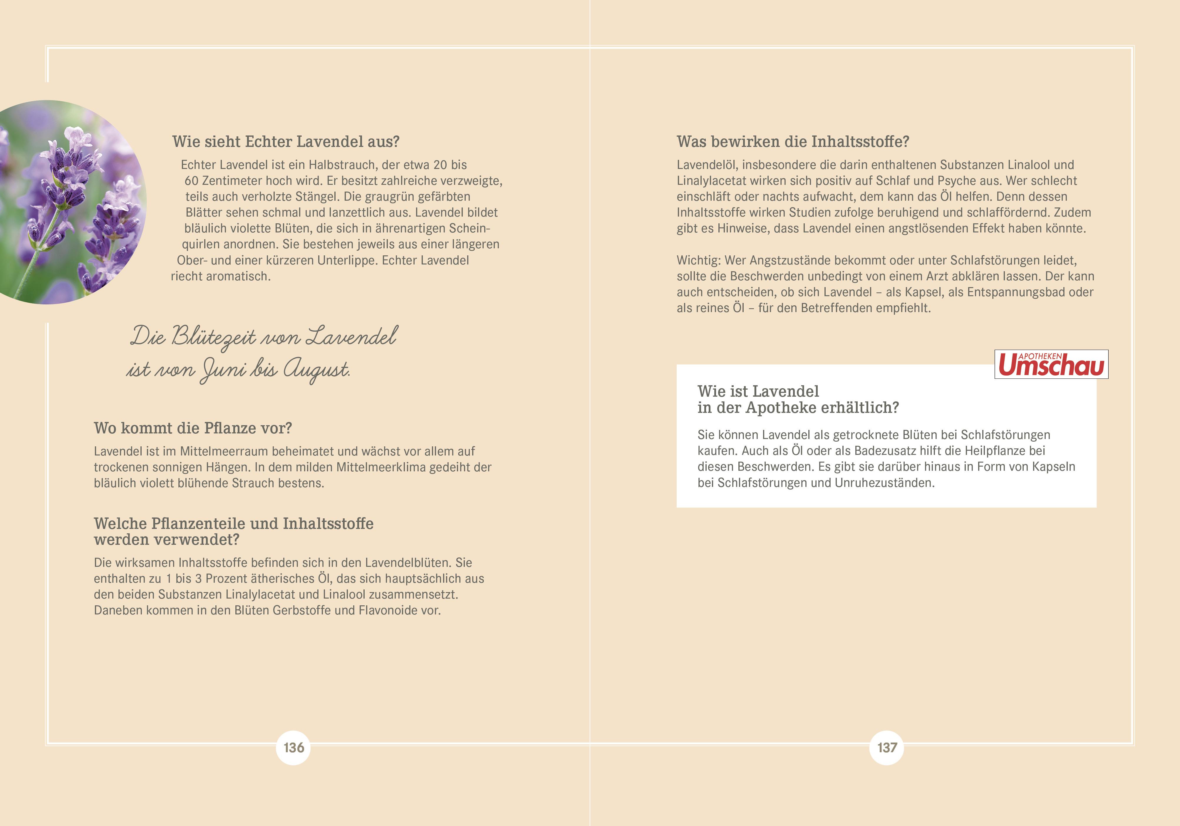 Beispielinhalt (Bild) Apotheken Umschau: Heilpflanzen